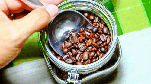 Conservation des grains de café